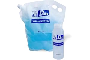 EASYTRACE DGel - GEL CONDUTTORE, ULTRASUONI ECOGRAFIA - SACCA MORBIDA 5 LITRI COMPLETO SVUOTAMENTO + FLACONE DOSATORE - Made in Italy