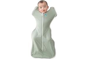 Love To Dream Swaddle Up, taille moyenne 6-8,5 kg, olive, coupe ajustée pour un bon sommeil, 0,2 Tog (24-27 °C), lavable en machine et double fermeture éclair