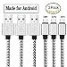 Produktbild Micro USB Kabel 3 Stück 3m 3m 3m Nylon Micro USB Ladekabel Datenkabel mit Aluminum Kopf für Tablets, Kindle, PS4 Controller, MP3 Player, Samsung, HTC, Sony, Blackberry, Nexus, LG und alle anderen Geräten mit Micro USB 2.0 Anschluss