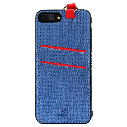 IPhone 7 Plus Hülle, BASEUS Case ID Card Insert + Lanyard zurück Fall Deckung für iPhone 7 Plus 5,5 „ID-Kartenhalter Cases (blau) - 8