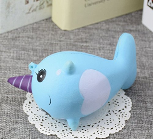 blue narwhal squishy
