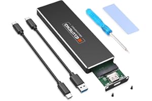 ELUTENG Caja SSD M2 SATA a USB C 3.1 para Discos Duros M.2 Gen1 UASP 6Gbps Adaptador NGFF Soporte SATA B & B+M Key SSD NGFF Caddy M2 a USB C para 2280 2260 2242 2230 No se Aplica a NVME PCIE SSD