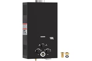 VELPAX Gas Water Heater,18L Outdoor Instant Water Heater with Digital Display and Multi-Protection for Indoor Shower,Kitchenette,Laundry Room,Courtyards,Camping Outdoor Shower