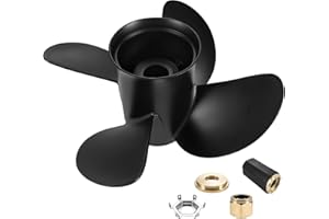 Qiclear 14 x19 Pitch Upgrade OEM Boat Propeller fit Mercruiser Alpha One &Mercury Outboard Motos 135-300 Hp,48-8M0084495,4 Blades,Hub Kits Included,15 Spline Tooth,RH 14 x 19p