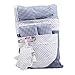 Minene Pushchair Liner and Strap Set (Blue Stripes with Red)