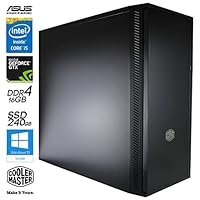 SNOGARD PRO Gaming-PC | Intel Core i5-7600K, Nvidia Geforce GTX1070, 16GB DDR4 RAM, 240GB SSD + Blu-ray Combo/CD/DVD-Rewriter | Gamer PC Komplett System | PC-Gaming Desktop Computer | Spiele-PC