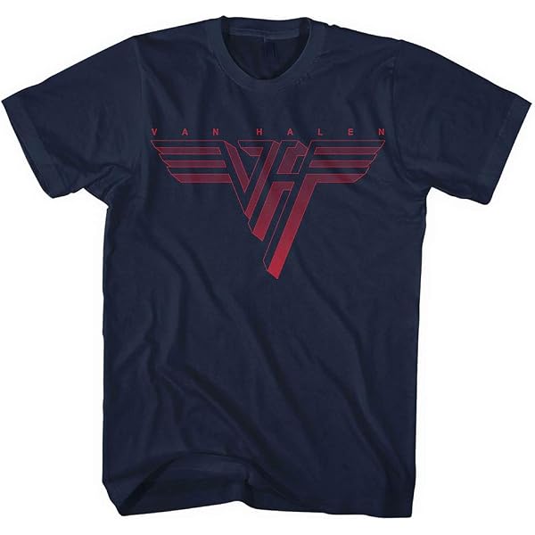 Van Halen 1980 World Invasion Tour Official T-Shirt - Unisex Black Band Logo Tee