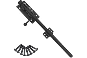 FITHACE Schieberiegel-Torriegel 304-Edelstahl-Laufriegelriegel robustes Türsicherheitsschloss verdickte Türriegel-Hardware mit Befestigungsschrauben für Scheunenzaun Schuppen Keller 30cm