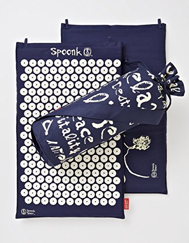 spoonk algodón masaje de acupresión Mat con bolsa