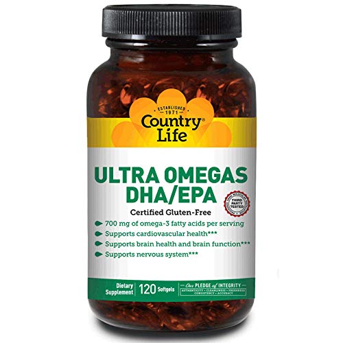 Country Life Ultra Omegas DHA EPA -- 120 Softgels