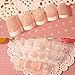 SNNplapla 24 Pcs Lady Women's French Style DIY Manicure Art Tips False Nails with Glue