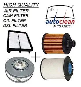 Autoclean Air Filter + Oil Filter + Diesel Filter + Cam Filter Combo For Chevrolet Beat Diesel (Pack of 4 Pec)