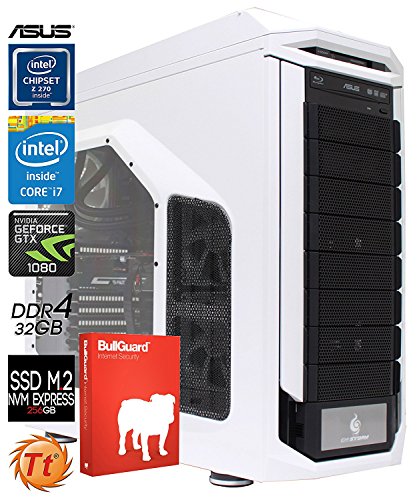 SNOGARD ultra gaming pc | i7-7700K | 32GB DDR4 | 4TB+256GB M2 | 2 x 8GB GTX1080 | Windows 10 Professional | Blu-ray/CD/DVD-Rewriter | high power gamer computer
