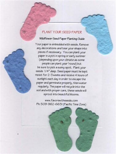 Econobag of 30 Pairs Plantable Baby Feet