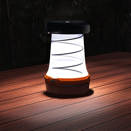 Brandson – LED Campinglampe (faltbar) | Mini Camping-Leuchte | faltbare Zelt-Laterne/Licht | Leichtgewicht von118g | batteriebetrieben | A+ energieeffizient - 4