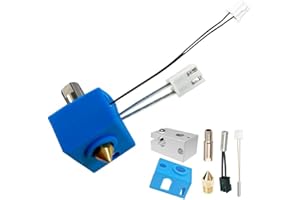 3D Impresora 24V 40W Versión mejorada PT100 E3D Cabezal extrusor de bloque de calentador de cobre chapado para Artillery Hornet Extrusor Hot End Parts Cavabien