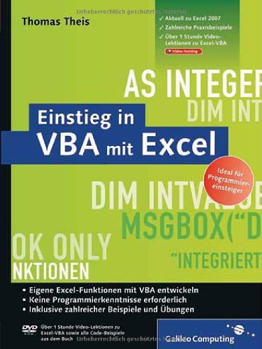 Download Einstieg in VBA mit Excel: Aktuell zu Excel 2007 (Galileo Computing) Download Einstieg in VBA mit Excel: Aktuell zu Excel 2007 (Galileo Computing)
