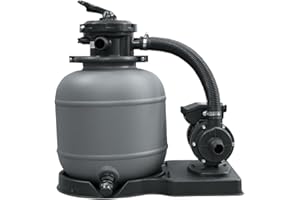 Planet Pool - Groupe de Filtration Piscine Hors Sol - Volume 10-20 m3 - Connexion 38 - Idéal Remplacement Epurateur Cartouche - Diamètre 330 - Débit 4 m3/h