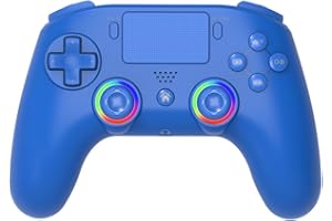 Subsonic - Mando inalámbrico para PS4 / Playstation 4 - mando con LED, vibración y toma para auriculares de juego - Azul