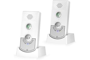JIAN BOLAND 2 Way Wireless Intercom System for Home-Portable Voice Intercom Doorbell with 2000mAh Rechargeable Battery,1000M Long Range Intercom Systems for Home
