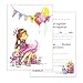 Produktbild the lazy panda card company 15 Einladungskarten Kindergeburtstag: Prinzessin Geburtstagseinladungen Einladungen Geburtstag Kinder Mädchen