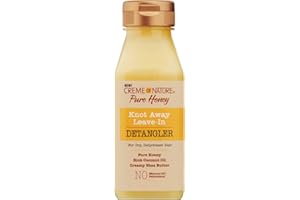 Creme of Nature, Pure Honey, Soin Démêlant à base de noix de coco, beurre de karité et miel, démêle instantanément, pour Cheveux Bouclés Frisés Crépus, Sans Sulfates, Sans Rinçage, Bouteille (236,5ml)