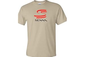 veedub clothing Ayrton Senna T-Shirt Novelty Racing Design