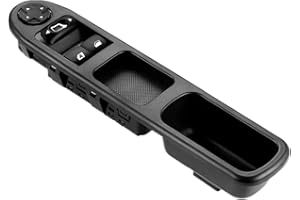 LEDFEWAG Interrupteur Commande lève vitre Bouton maître Console pour Auto 6554.QC Compatible Pour Peugeot 207 pour Citroen C3 Picasso 2007-2014