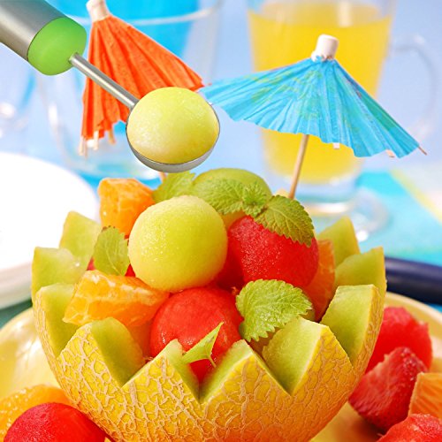 ORBLUE zweiseitiger Melonenausstecher zum Gestalten von Melonen und anderen Früchten - 4