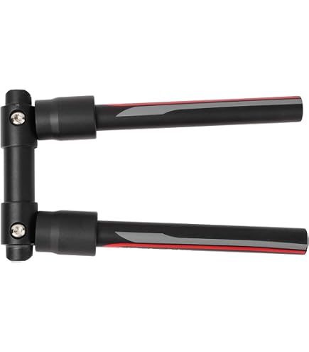 Manubrio Pieghevole Per Bicicletta WIIYENA 350 Mm – Regolabile 22,2-25,4 Mm, In Acciaio Nero, Per E-Bike E Scooter