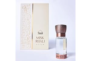 Misk Rijali Attar by Dukhni | 6ml Arabian Perfume Oil, Musk Perfume, Arab perfume for men & women | Soft silky musk scent | Pure, Alcohol-Free, Vegan, Halal Scents | Islamic gifts, Eid & Ramadan Gifts