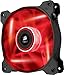 Corsair SP120 LED Ventilateur de Boitier, 120mm, Rouge LED (Single Pack)
