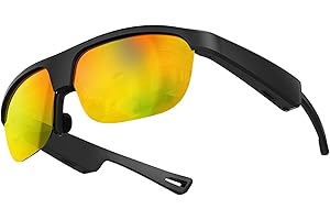 CatXQ Lunettes de soleil audio Bluetooth | Lunettes intelligentes avec jouer de la musique et passer des appels téléphoniques pour le cyclisme, le camping, les voyages, les bains de soleil