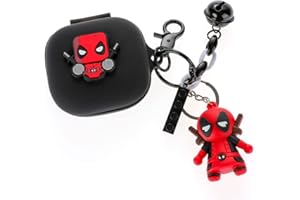 Custodia per auricolari Beats Fit Pro 2021, XMBYGY Custodia di ricarica in silicone per cuffie Beats Fit Pro Cartoon con protezione per cordino portachiavi bambola carina