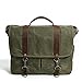 Produktbild NONGNIML Umhängetasche Vintage Stoffbeutel WaterproofOil Wachs Leinwand Leder Schulter Fotografie Paket Portable Crossbody Kameratasche Urlaub Wochenende, Grün