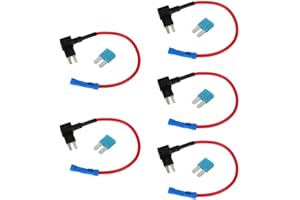 ESUPPORT E Support 5 x MICRO2 ATR Blade Fuse Adapter Fuse Holder for Voltage Tap Car Blade Fuses Car Fuse