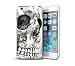 Produktbild Original Lanboo® TPU Silikon Case für Apple iPhone 7 - Motiv 14 - Schale Tasche Schutzhülle Handytasche Hülle Cover Schutzhülle transparent - Motiv Design Druck Muster - Schädel Head Skelett Skull Grazy Gruselig …