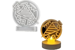 KEBOYGYM Silikonformen Gießformen,DIY Silikonform Kerzenhalter,Silikon Gießform Kerzenhalter,Gipsformen zum Gießen Gießformen Silikon für Einschulung Geschenk,Weihnachten,Halloween (Geschenk-ABC)