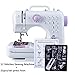 Produktbild Milkee Mini Nähmaschine 12 Stiche austauschbar + 11pc Nähfuß Stromversorgung LED Licht Nähklassen Multifunktions & Easy Operate
