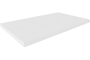 unifun Plaque de polystyrène pour arts et crafts - Plaque en polystyrène - 50 x 30 cm - Blanc - Usage unique