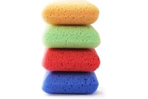 MARTINI SPA MartiniSPA Massage Color Spugne Quadrate Morbide Formato Famiglia, 37 G, 4 Unità