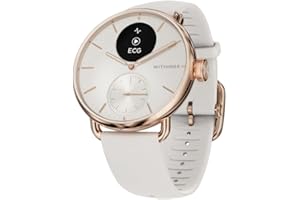 WITHINGS ScanWatch 2 Montre connectée pour homme et femme, électrocardiogramme ECG, SpO2, température, suivi du sommeil, santé respiratoire, activités, calories, étanche, batterie de 30 jours, Android
