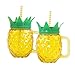 Produktbild Ananas Trinkglas mit Henkelgriff, Strohhalm und Deckel 2er Pack