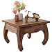 Produktbild WOHNLING Couchtisch Massiv-Holz Sheesham 60 cm breit Design dunkel-braun Landhaus-Stil Beistelltisch Natur-Produkt Wohnzimmermöbel Unikat Wohnzimmer-Tisch modern Massivholzmöbel Echtholz quadratisch