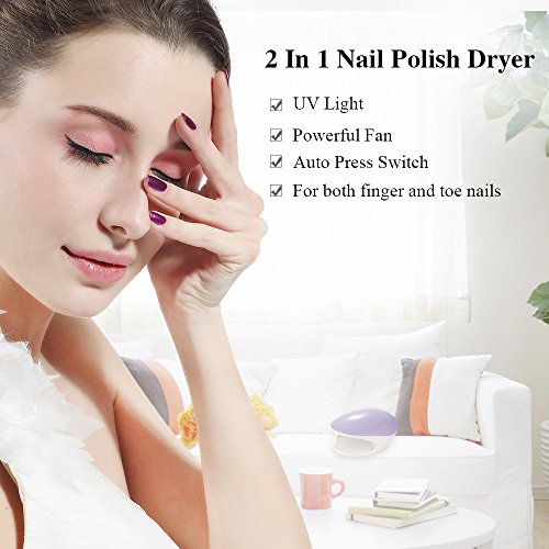 TOUCHBeauty TB-1439 Tragbarer 2 in 1 LED Nageltrockner mit Lüfter für Schellack und Gel - 2