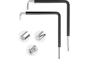 Swiftctrl Kit d'outils de réglage de fenêtre avec du film thermorétractable, Clé Allen Torx 15, Clé d'ajustage hexagonale 4mm et tête sphérique 4mm pour ajustement polyvalent des ferrures de fenêtre