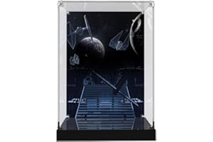 ALiquid Acryl Vitrine für Lego Darth Vader Helm 75304, 3MM Acryl Schaukasten für Lego 75304 (NICHT Enthalten Klemmbausteine Set)