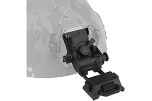 AOTUMUT Airsoft L4G24 Visione notturna Occhiali Mount, nylon militare regolabile casco NVG staffa adattatore per PVS15 PVS18 GPNVG18