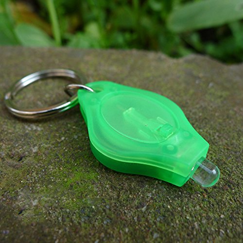 IPUIS 5 Stück Mini LED Taschenlampen Schlüsselanhänger Beleuchtung weiße Licht mit Schlüsselring kleine Taschenlampe für Outdoor-Aktivitäten,Camping, Abenteuer,Haus Partys oder besondere Anlässe(Farbe zufällige Lieferung) - 8