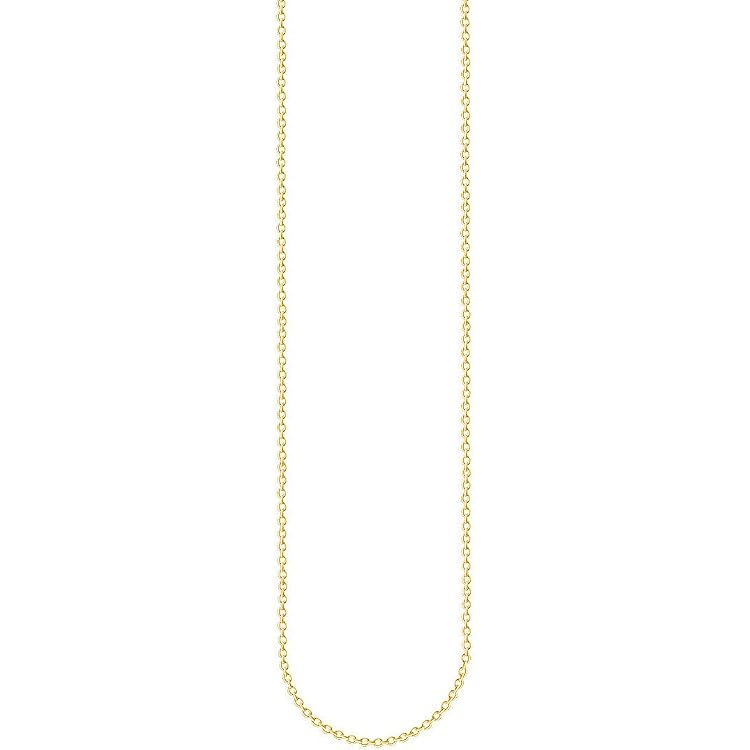 Thomas Sabo Damen-Kette Aus 925er Sterlingsilber – 45 Cm, Ohne Anhänger, Für Charm-Anhänger